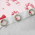 thumbnail image 4 of Homewish Cute Cartoon Bowtie Black Out Curtains,Sweet Candy Cane Curtains Pack of 2 (42x63 Each),Red Bow Ribbon Bedroom Curtains For Girls Kids,Breathable Home Decor, 4 of 6