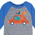 thumbnail image 3 of Instant Message - Animal Road Trip - Toddler & Youth Raglan Graphic T-Shirt, 3 of 5
