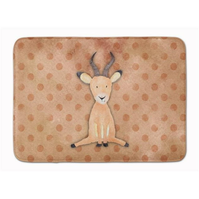 Carolines Treasures BB7391RUG Polkadot Antelope Watercolor Machine Washable Memory Foam Mat