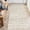 Beige, variant on 4x5 Washable Entryway Rug, Modern Moroccan Runner, Soft Non-Slip Low Pile Floor Carpet for Kitchen, Living Room, Bedroom, Home Office, Black