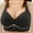 Black, variant on Women's Plus Size Full Coverage Wirefree Bra, Breathable Side Support Comfort for Everyday Mom Wear Anti Sagging Design