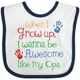 thumbnail image 3 of Inktastic Awesome Like My Opa Boys or Girls Baby Bib, 3 of 4