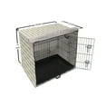 thumbnail image 6 of Moon Dog Crate Cover, Contemporary Mystic Pattern with Minimal Style Lunar Phases Repetition, Easy to Use Pet Kennel Cover Small Dogs Puppies Kittens, 7 Sizes, Ivory and Dimgray, by Ambesonne, 6 of 6