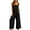 Outfit Sets Women Summer-Black, variant on Homenesgenics 2 Piece Outfit for Women Plus Size Women's 2-piece Casual Suit Linen Shorts Sleeveless Top Sleeveless CrewNeck Top/Shirt Suit Black M