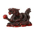 thumbnail image 3 of Figuras de dragón chino tradicional, estatuas coleccionables, arte de buena suerte, exquisito rojo grande, 3 of 9