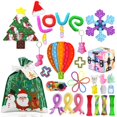 thumbnail image 1 of goowrom Christmas Decompression Toys Kit, Stress Relief Squeezing Board Game, 1 of 8