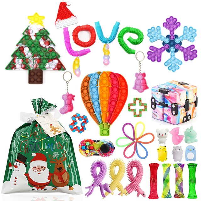 goowrom Christmas Decompression Toys Kit, Stress Relief Squeezing Board Game