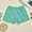 Mint Green, variant on AKEGAMN Gingham Checkered Cotton Shorts, Green S-XL