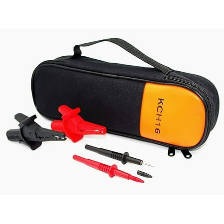 

TH-T5-Kit Tester Accessory Starter Kit Use for Clamp Meter Electrical Tester FLUKE T5-600 T5-1000 T6-600 T6-1000 Alligator and Test Probe and Soft Case