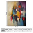 thumbnail image 4 of JEUXUS Blanket Gifts Abstract Landscapes Flannel Throw Blanket (Universal 1) White, 4 of 6