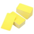 thumbnail image 1 of Unique Bargains 3.5' x 2' Blank Paper Business Cards, 180 Pack Small Index Flash Cards Words Message Note Card, Yellow, 1 of 7