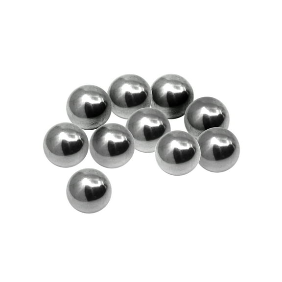 10PK Ball Bearings, 13mm Each - Steel - Great For Physics & Mechanics Experiments - Eisco Labs