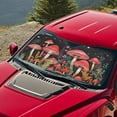 thumbnail image 3 of Jeiento Red Mushroom Windshield Sun Shade for Truck SUV Car Foldable indshield Sunshade Car Front Sunshade Blocks Sun Visor Easy to Install Universal Vehicle Accessories, 3 of 6