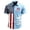 Light Blue-T2, variant on Homeyce Us 250th Anniversary Printed Hawaiian Shirt for Men 4th Of July American Flag Printed Shirts Short Sleeve Button Down Patriotic Shirt USA Independence Celebration Holiday Shirts,Black 4XL