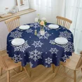 thumbnail image 2 of Autumn Sunflowers Tablecloths for Dining Table Waterproof Round Table Cover for Kitchen Living Room, 2 of 7