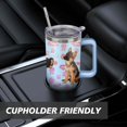 thumbnail image 7 of Stylish Dog Pattern Travel Mug - 40oz Leakproof Tumbler with Straw & Handle - Ideal Gift for Women Who Love Puppies, 7 of 7