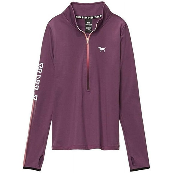 Victoria's Secret Pink Size Small Ultimate Deep Zip Sweater Color Mauve Nwt