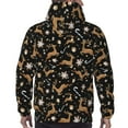 thumbnail image 7 of Wukai Christmas Cookie Reindeer Print Men Hoodies Fleece Sweatshirts Long Sleeve Sweaters Pullover Fall Outfits Winter Clothes-XX-Large, 7 of 7