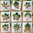 thumbnail image 3 of Lubelski 1 Set Painting Stencil Flower Pattern Multifunctional PET Paper Craft Painting Template for Wall Art, 3 of 9