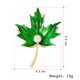 thumbnail image 5 of Broche de hoja de arce con tachuelas de aleación, 2 uds., para mujer, 5 of 5