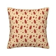 thumbnail image 1 of Square Throw Pillow Covers with Core, Red Christmas Tree Graffiti Pillows for Sofa Beds, 16"x16", 1 of 9