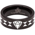 thumbnail image 5 of Diamond Tungsten Carbide Ring, 5 of 9
