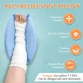 thumbnail image 4 of Oenbopo Heel Protector Cushion, Pain Relief Foot Pillow for Pressure Sores Foot Support Boot Surgery Recovery Supplies for Elderly Bedridden Pressure Ulcer Cushion Ankle Pillow for Bed, Wheelchairs, 4 of 7