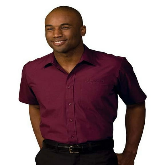 Edwards Men's Big And Tall Short Sleeve Broadcloth Shirt, Style 1313