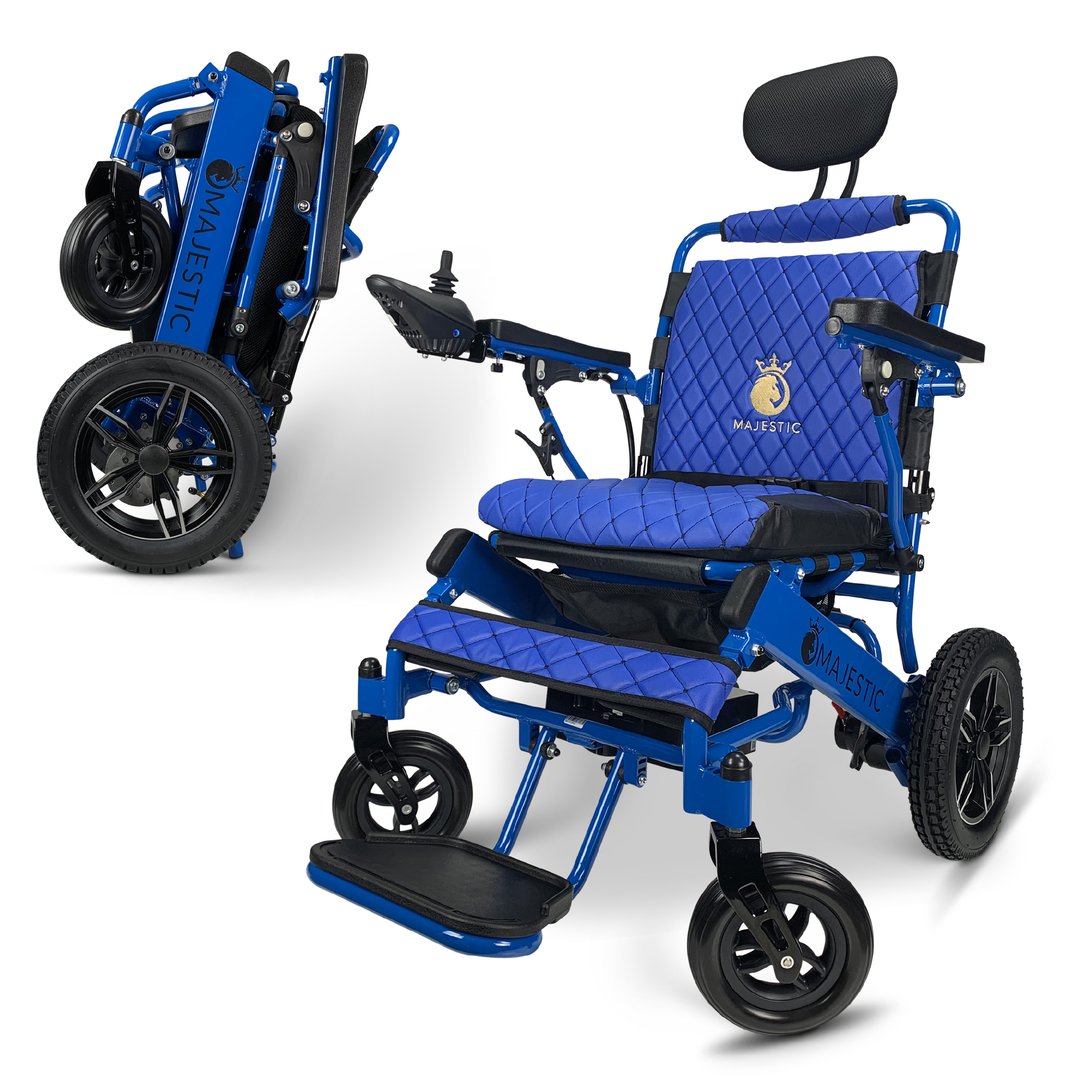 Majestic Buvan Electric Wheelchair, Folding Lightweight Wheelchairs