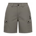 thumbnail image 5 of QATAINLAV Women's Lightweight Golf Long Cargo Shorts Summer Outdoor Travel Hiking Shorts with Pockets Vacation Clothes Gray XXL, 5 of 7