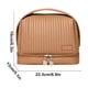 thumbnail image 3 of Organizadores de armario y almacenamiento, bolsa de maquillaje impermeable para tartas, bolsa de viaje para artículos de tocador separados, bolsa de almacenamiento de cosméticos de cuero sintético, bo, 3 of 6