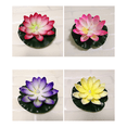 thumbnail image 1 of LED Floating Lotus Lantern Water Lilies Pool Decoration Festival Lights Red+Pink, 1 of 5