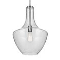 thumbnail image 2 of 42046CHCS Kichler Lighting Everly - 1-Light Large Pendant with Transitional Style 19.75 Inches Tall by 13.75 Inches Wide-Chrome Finish-Clear Seeded, 2 of 4