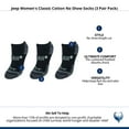 thumbnail image 4 of Jeep  Classic Cotton No Show Socks (3 Pair Pack) (Women), 4 of 4