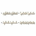 thumbnail image 1 of Splish Splash Sign Unfinished Wood Cutout Home Decor DIY Option 1- 14" Wide / 1/8", 1 of 3