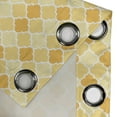 thumbnail image 4 of Ambesonne Quatrefoil Grommet Curtain, Trellis in Yellow, 50" x 108", Marigold Mustard White, 4 of 6