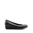 thumbnail image 2 of BURUDANI Women's Low Wedge Dress Pumps Square Close Block Toe Dress Shoes BLACK-PU Size 11, 2 of 7