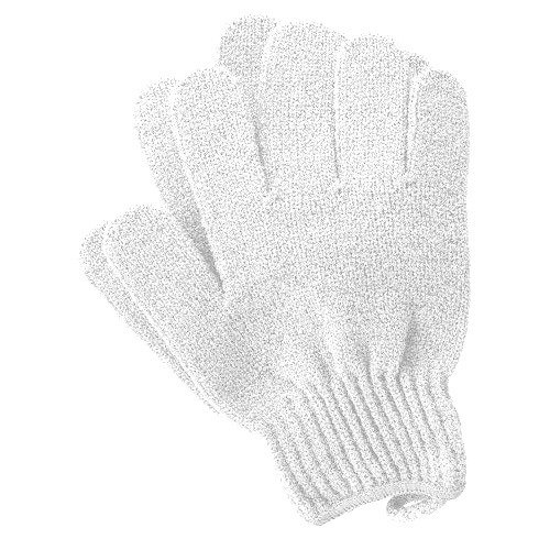 Swissco Exfoliating Bath Gloves, White 1 pr (Pack of 3)