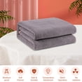 thumbnail image 2 of yeacher Electric Heated Blanket Heating Pad Warm Flannel Blanket Fast Heating Winter Body Warmer Cozy Mattress Cover 150x80cm with 2 Temperature Levels for Home 220-240V, 2 of 7