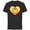 Black, variant on Marvel Iron Man Avengers Heart Love Romantic Valentine’s Day - Short Sleeve Cotton T-Shirt for Adults - Customized-Black