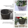 thumbnail image 5 of Uonlytech 2Pcs Rustic Wooden Flower Pots Coffee Color Wooden Plant Pots for Home Decoration, 5 of 6