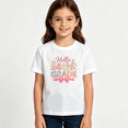 thumbnail image 2 of Girls Graphic Tees Hello 4th Grade Kids T Shirt Back To School 100% Cotton Short Sleeve Soft Tops 4-13Y, 2 of 5