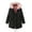 Black#2, variant on Winter Coats for Women Plus Size,Coats for Women Plus Size,Womens Warm Long Coat Hoodies Collar Jacket Slim Winter Parkas Outwear Pink L