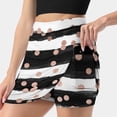 thumbnail image 3 of Girly Rose Gold Confetti Black Watercolor Stripes Women's skirt With Pocket Vintage Skirt Printing A Line Skirts Summer Clothes, 3 of 6
