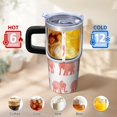 thumbnail image 6 of 20oz elephant Stainless Steel Tumbler with Handle and Straw Insulated Travel Water Bottle Coffee Mug with Lid and Straw Ideal for Home Office Outdoor Use Gift for Women Men, 6 of 6