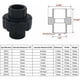 thumbnail image 5 of Conector de unión de PVC de 20 mm para piscinas, conector de manguito de unión de PVC para bomba de filtro, DN15 (diámetro interior de 20 mm), 5 of 5