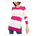 thumbnail image 5 of MAISON JULES Womens Burgundy Color Block Long Sleeve Jewel Neck T-Shirt XXL, 5 of 6
