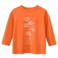 thumbnail image 3 of jobturf Cute Tops for Girls Trendy Floral Graphic Tees Y2k Comfy Loose 3/4 Length Sleeve Blouses Summer Shirts Size 3-12 Years, 3 of 5