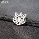 thumbnail image 2 of Dijes de acero inoxidable de animales de Origami, 5 piezas, se ajustan a la fabricación de joyas, gato pequeño, Tigre, abeja, caballo, colgantes, accesorios, suministros para manualidades Diy, 2 of 2