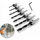 thumbnail image 3 of 7 brocas para madera con avellanador HSS, escariadores de carpintería, brocas avellanadas para taladrar núcleos, brocas avellanadas con avellanador y tope de profundidad, juego de brocas avellanadas, 3 of 6